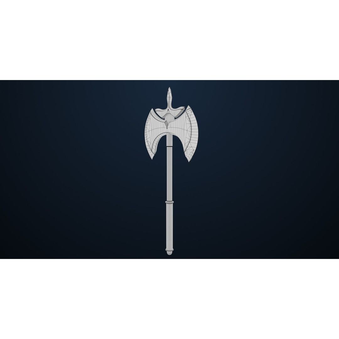 Battle Axe 3D Model – Low Poly PBR Weapon for Games, FBX - View 20
