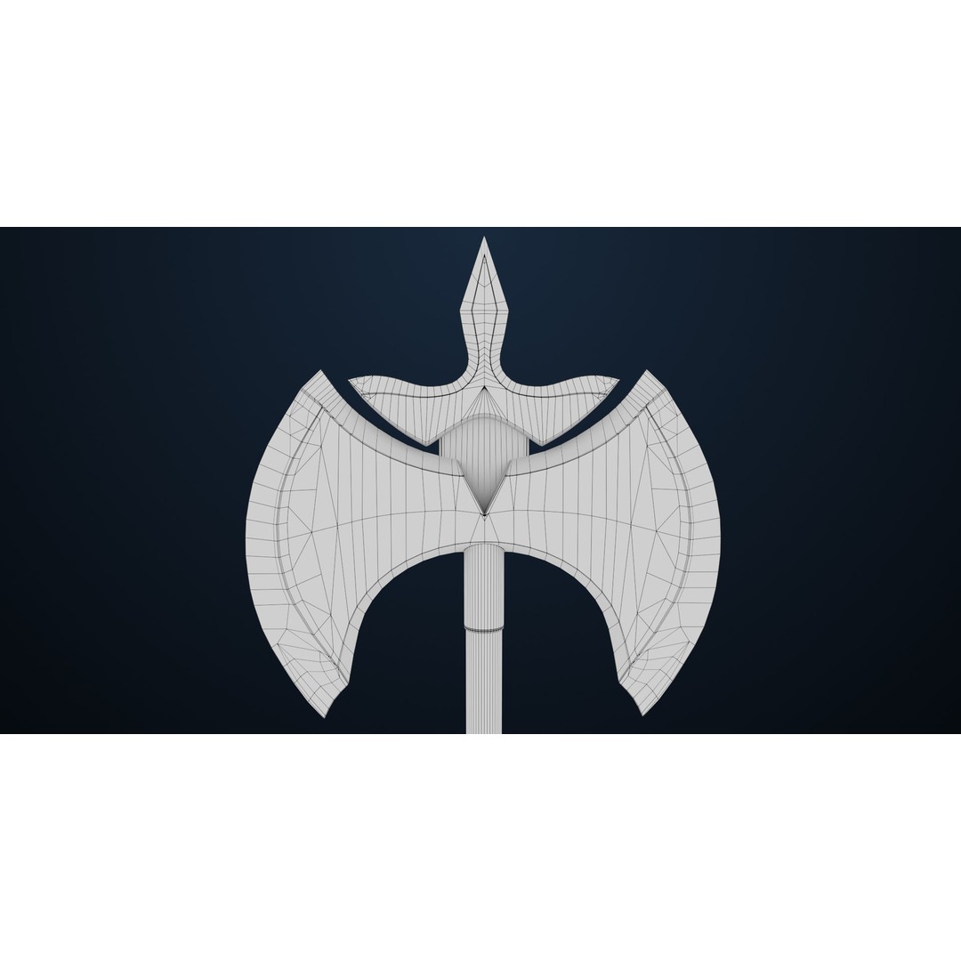 Battle Axe 3D Model – Low Poly PBR Weapon for Games, FBX - View 21