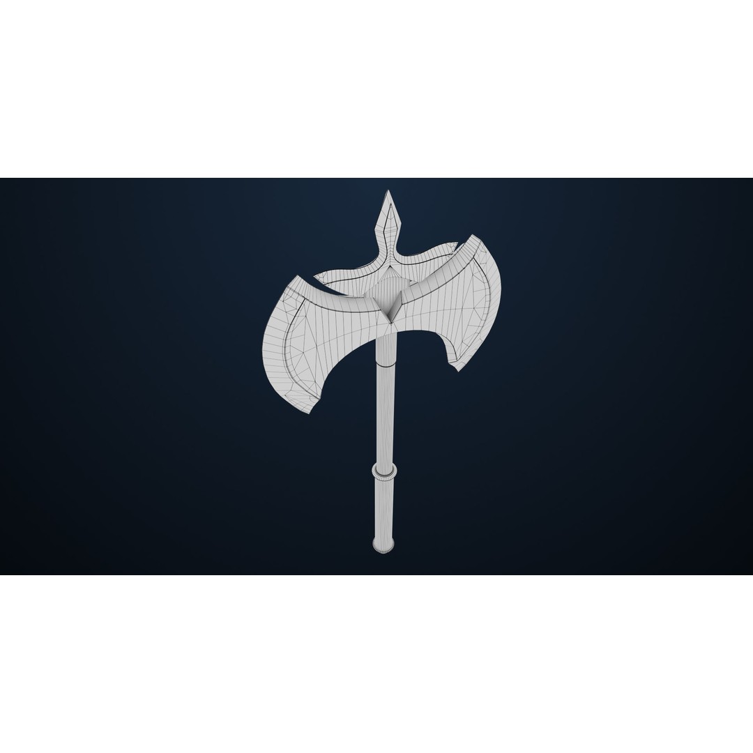 Battle Axe 3D Model – Low Poly PBR Weapon for Games, FBX - View 22