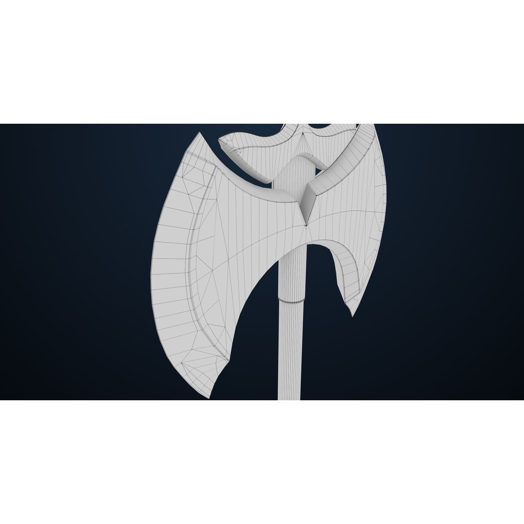 Battle Axe 3D Model – Low Poly PBR Weapon for Games, FBX - View 23