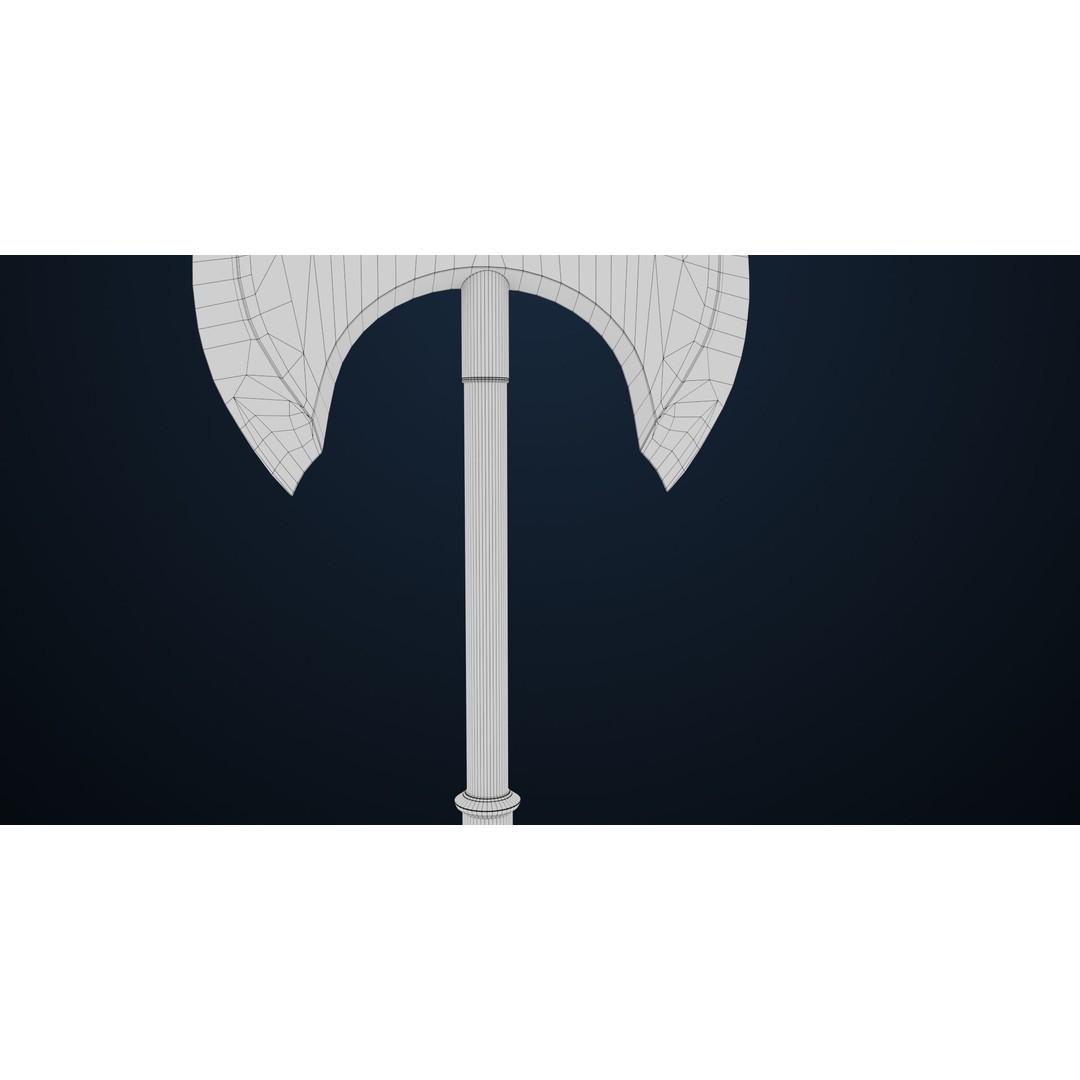 Battle Axe 3D Model – Low Poly PBR Weapon for Games, FBX - View 26