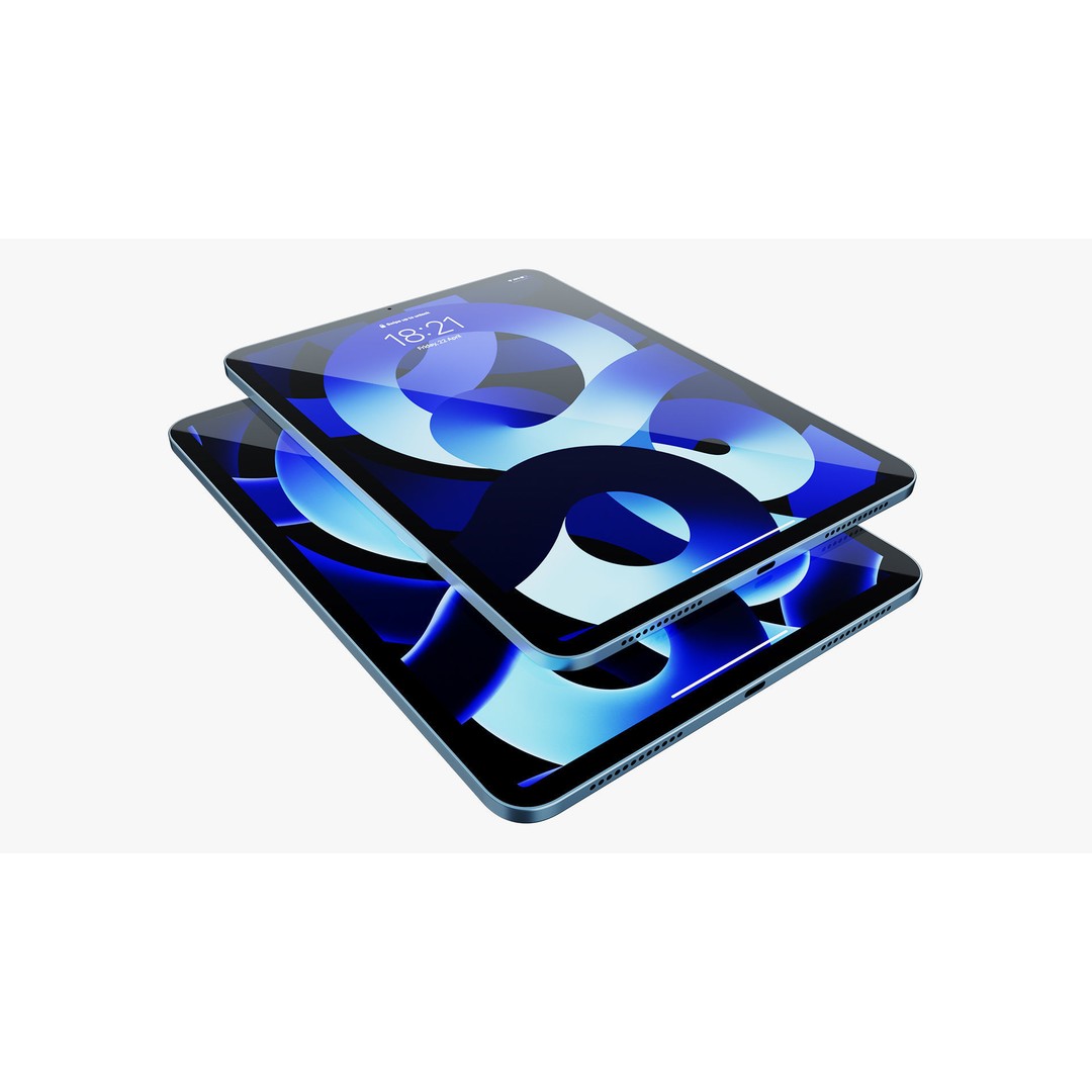 Apple iPad Air 2022 3D Model – Detailed Collection with Pencil & Keyboard - View 15