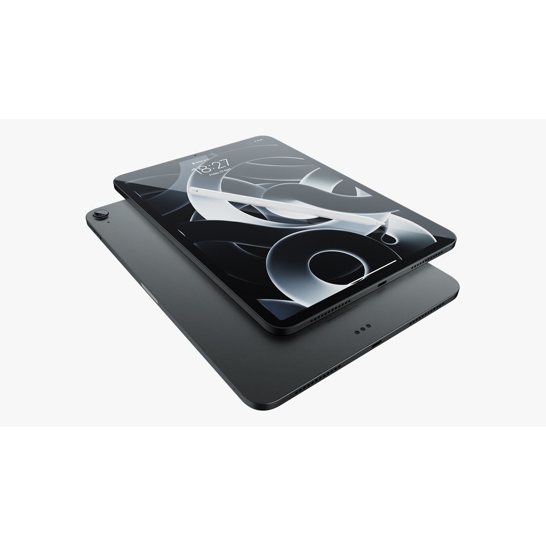 Apple iPad Air 2022 3D Model – Detailed Collection with Pencil & Keyboard - View 36