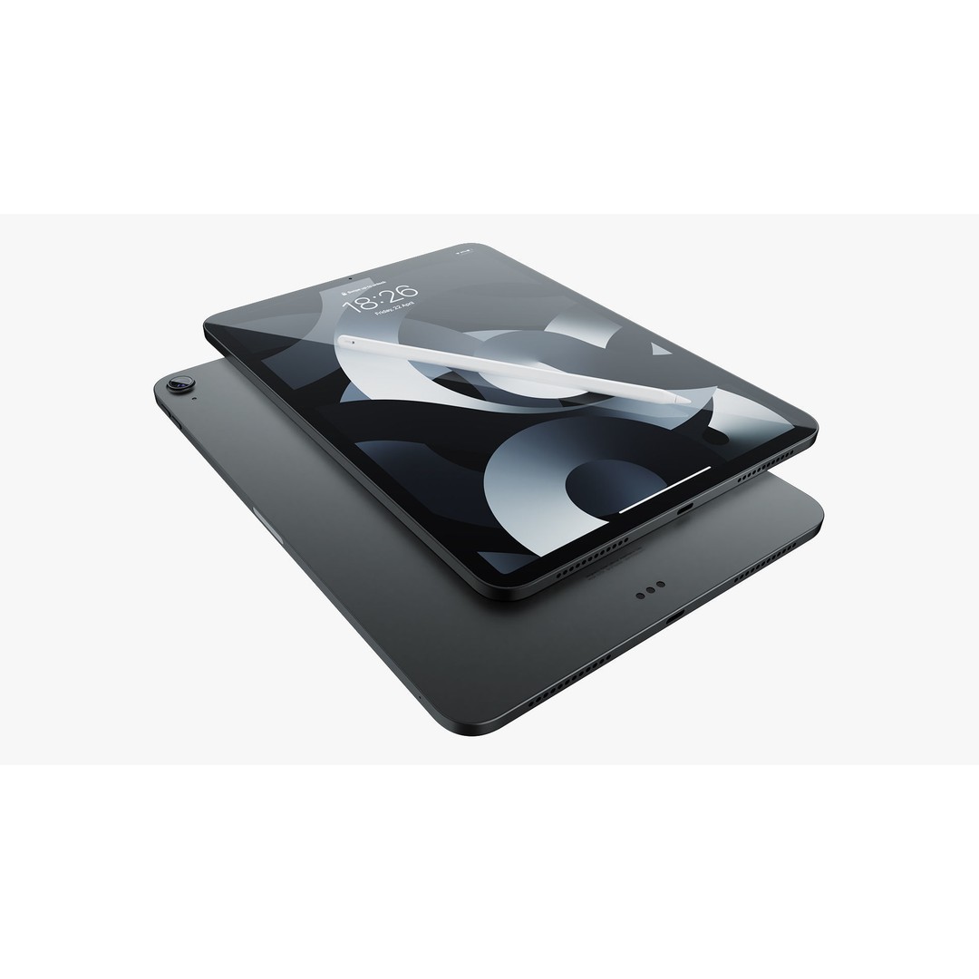 Apple iPad Air 2022 3D Model – Detailed Collection with Pencil & Keyboard - View 37