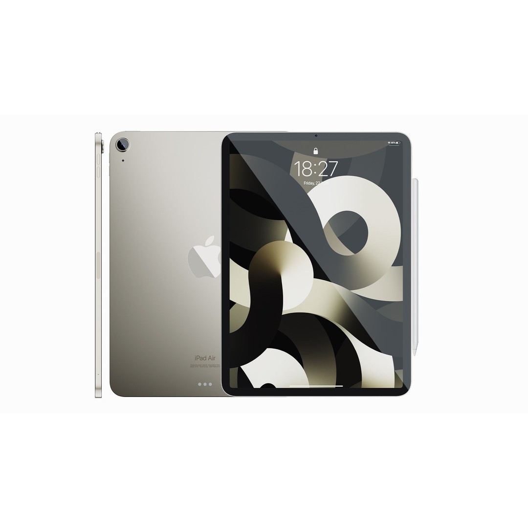Apple iPad Air 2022 3D Model – Detailed Collection with Pencil & Keyboard - View 41
