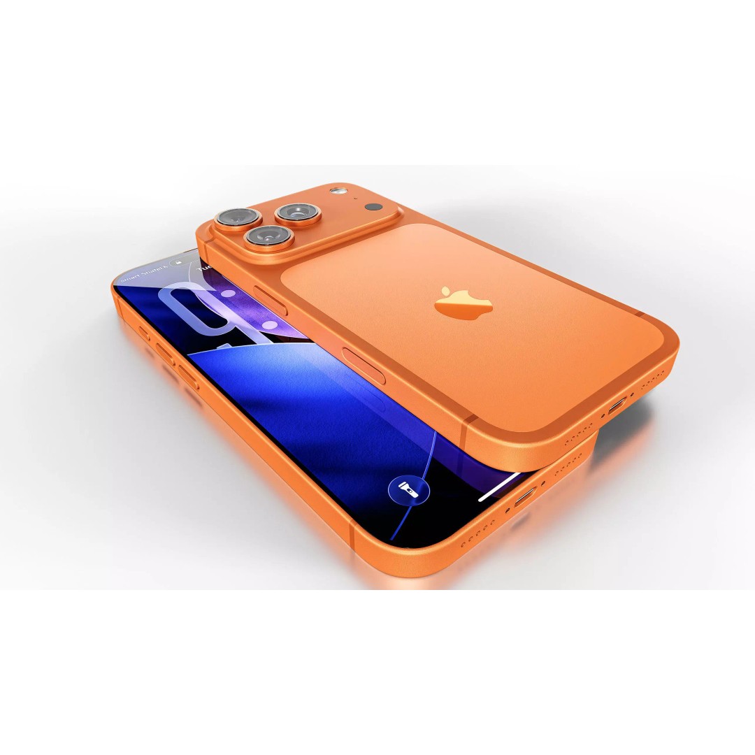 Apple iPhone 17 Pro Cosmic Orange 3D Model – High Poly PBR Asset, FBX & OBJ - View 14