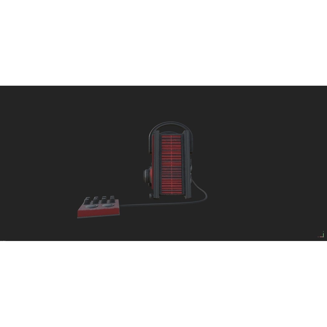 Vintage Retro Radio 3D Model – High Poly PBR Asset, FBX, OBJ - View 6