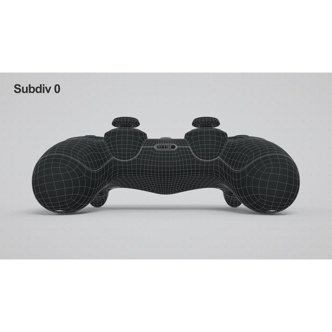 Dualshock 4 Wireless Controller 3D Model – High Poly PBR Asset, FBX, OBJ - View 23