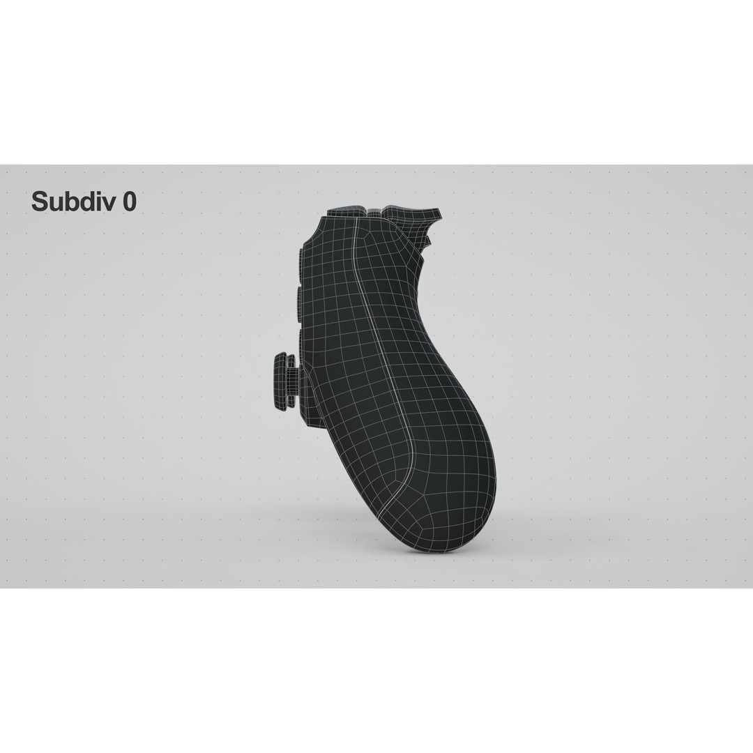 Dualshock 4 Wireless Controller 3D Model – High Poly PBR Asset, FBX, OBJ - View 27