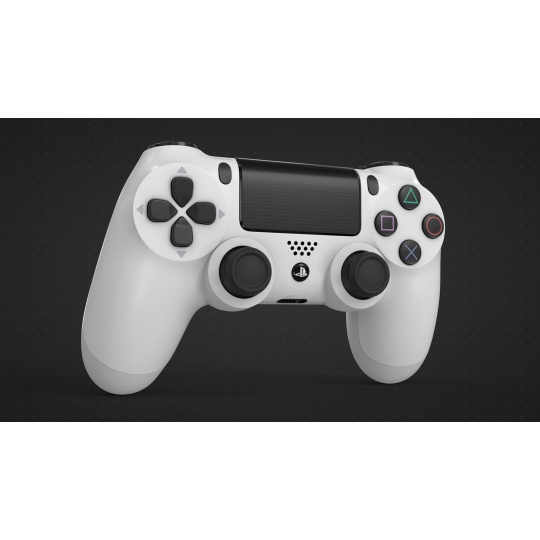 Dualshock 4 Wireless Controller 3D Model – High Poly PBR Asset, FBX, OBJ - View 3