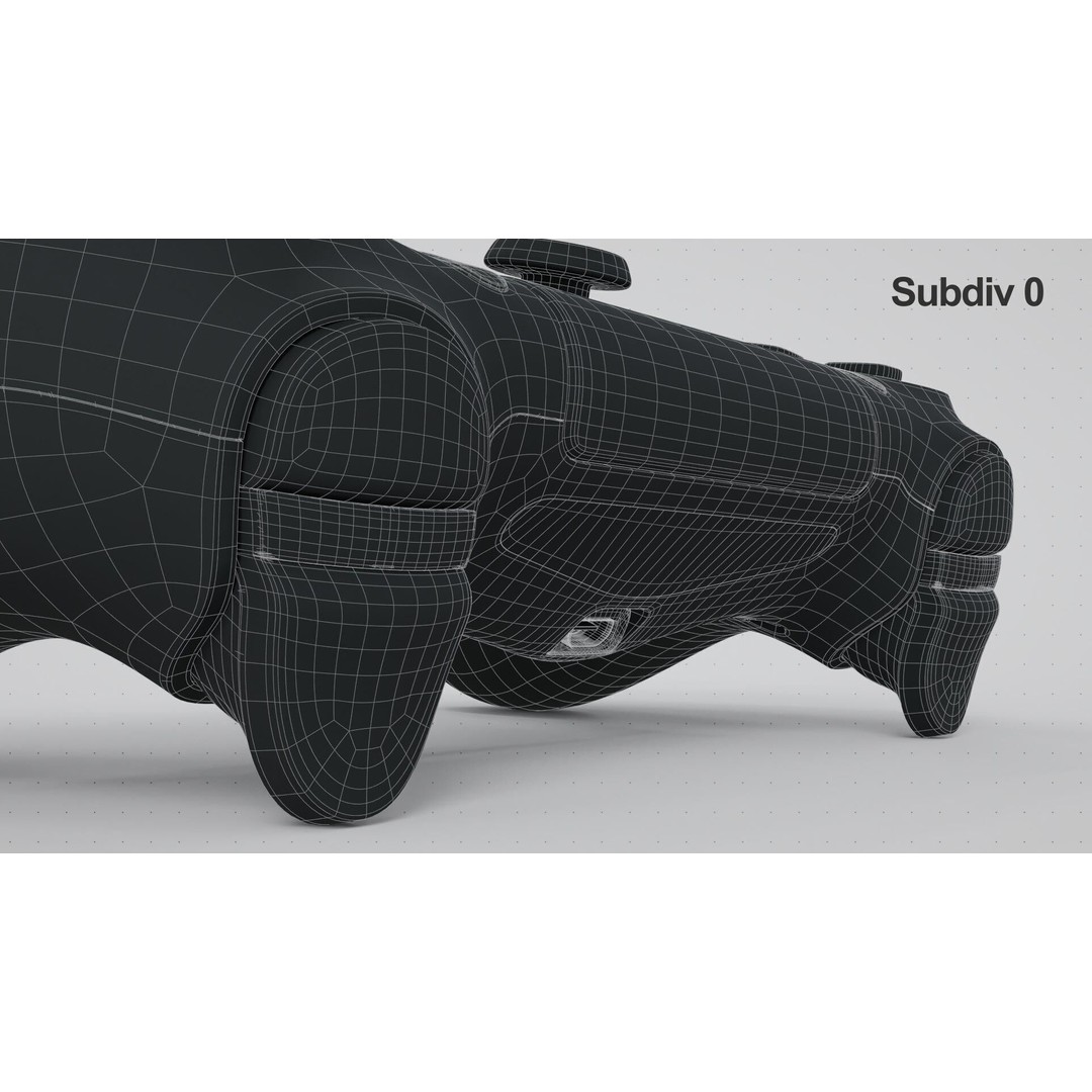 Dualshock 4 Wireless Controller 3D Model – High Poly PBR Asset, FBX, OBJ - View 33