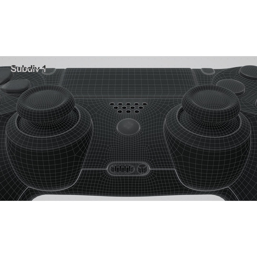 Dualshock 4 Wireless Controller 3D Model – High Poly PBR Asset, FBX, OBJ - View 36