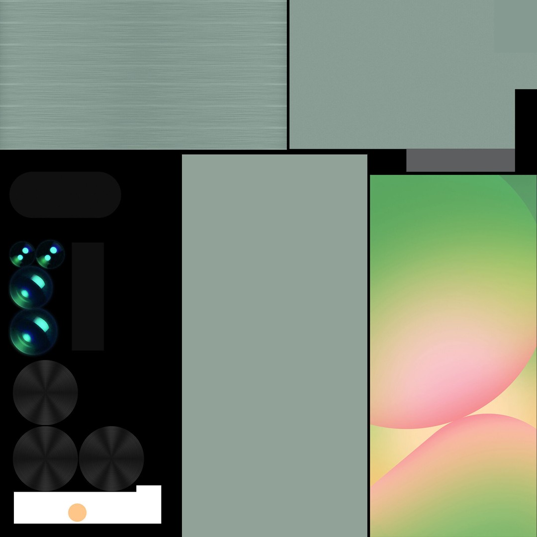 Samsung Galaxy A56 5G 3D Model – Low Poly Game Asset, FBX, OBJ - View 33
