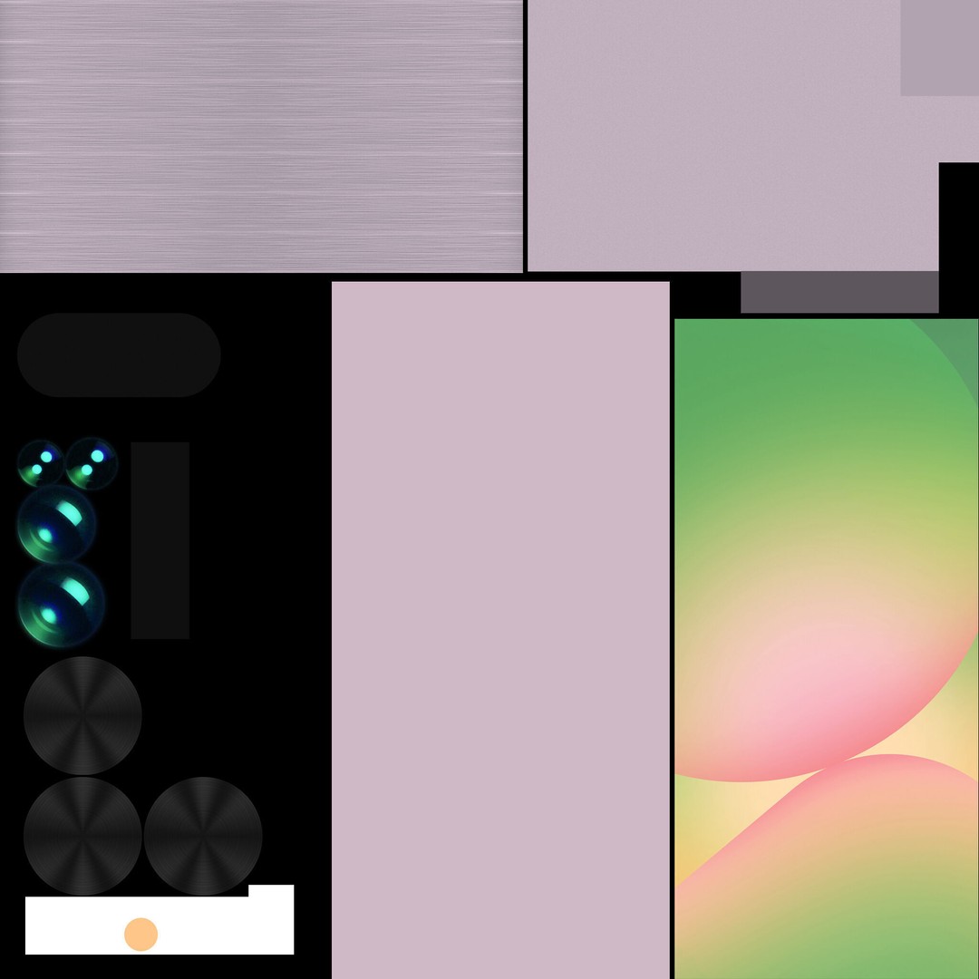 Samsung Galaxy A56 5G 3D Model – Low Poly Game Asset, FBX, OBJ - View 34