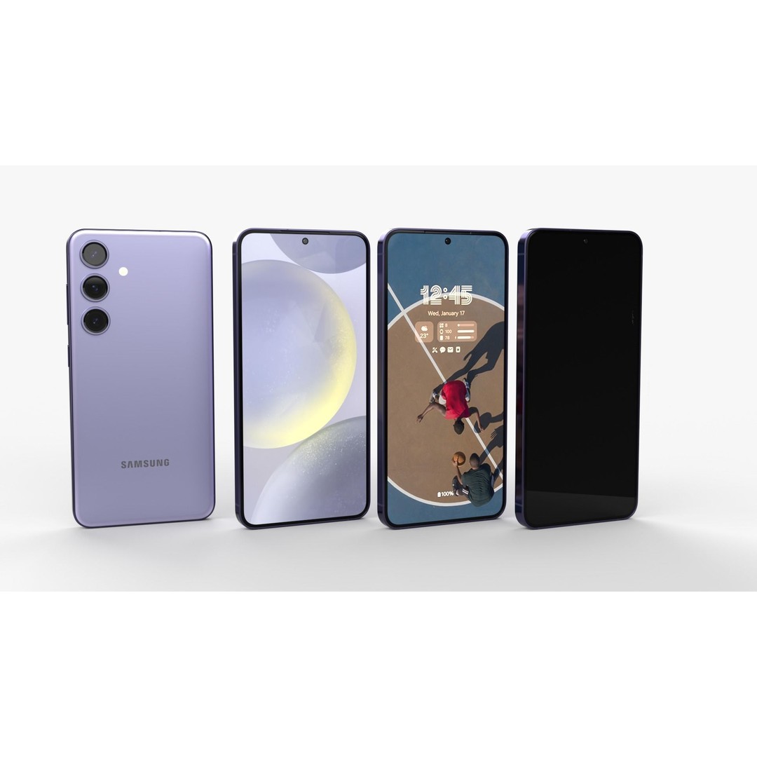 Samsung Galaxy S24 3D Model – Full Collection, PBR Textures, FBX & OBJ - View 11