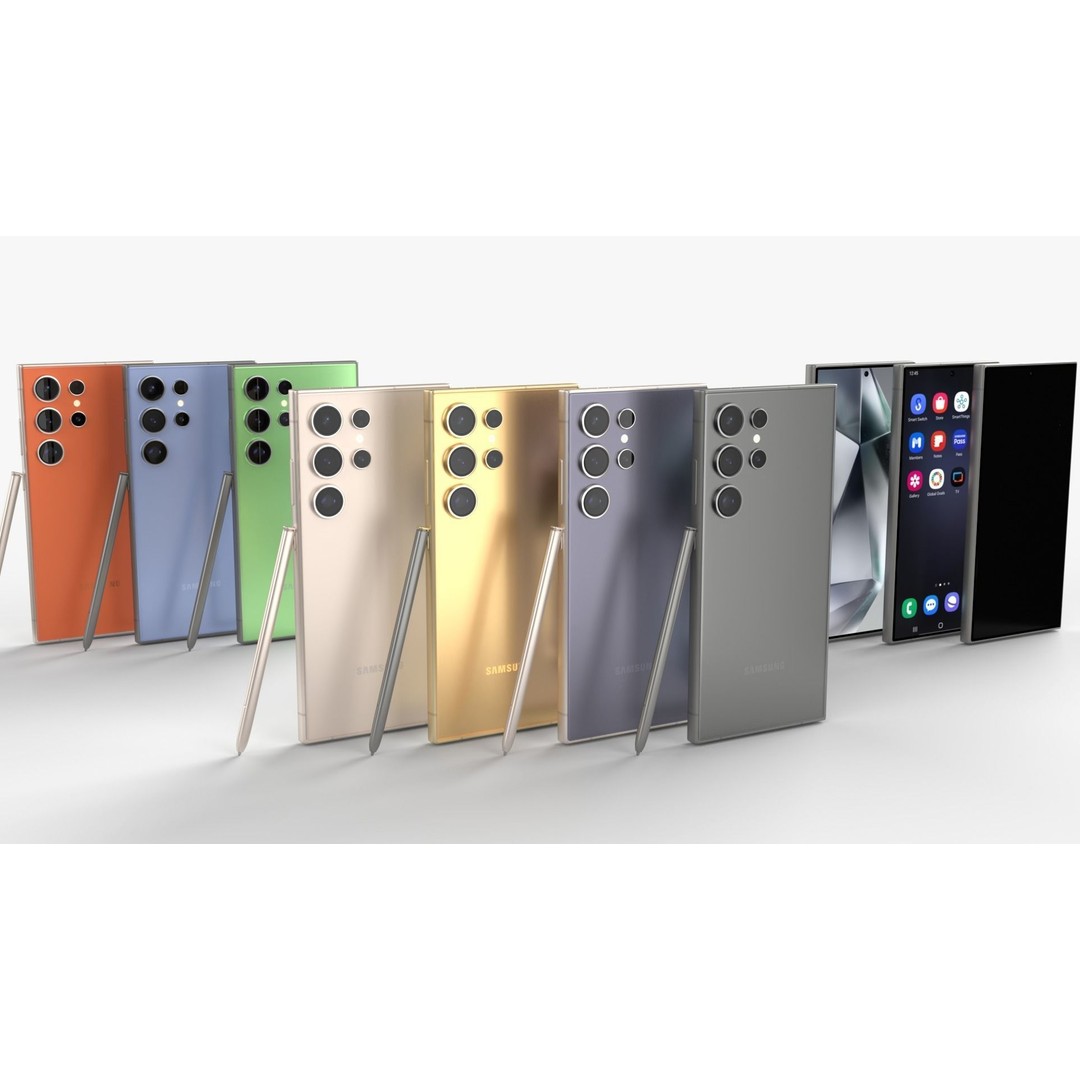 Samsung Galaxy S24 3D Model – Full Collection, PBR Textures, FBX & OBJ - View 4