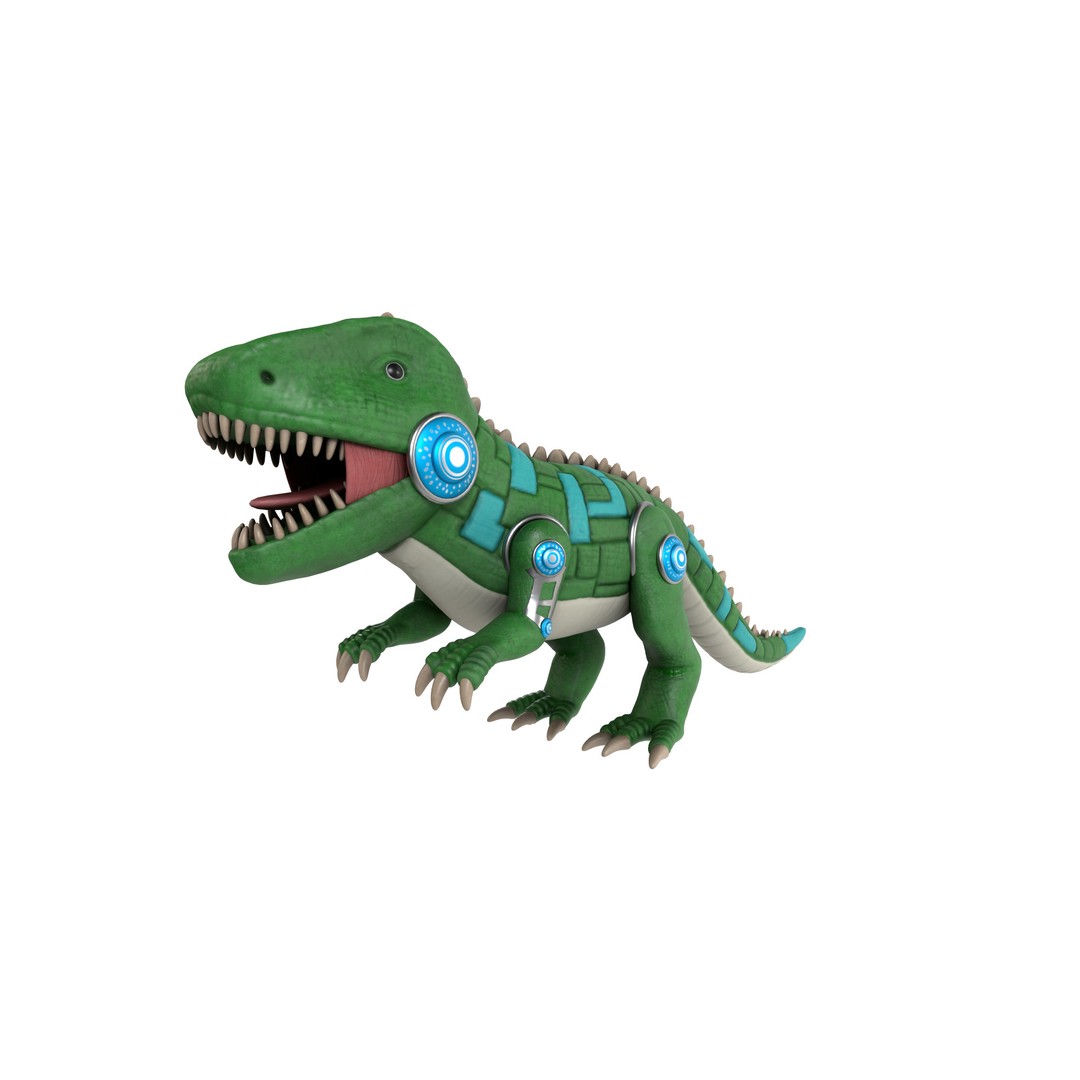 Electronic Pet 3D Model – Realistic Dino Toy with PBR Textures, Blender - View 10