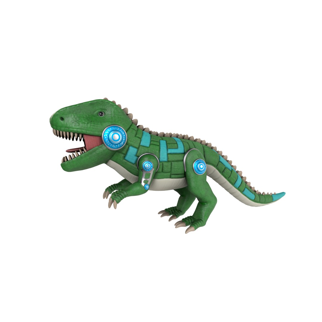 Electronic Pet 3D Model – Realistic Dino Toy with PBR Textures, Blender - View 11