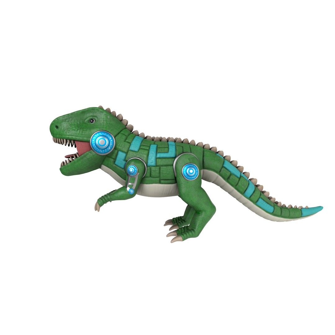 Electronic Pet 3D Model – Realistic Dino Toy with PBR Textures, Blender - View 12