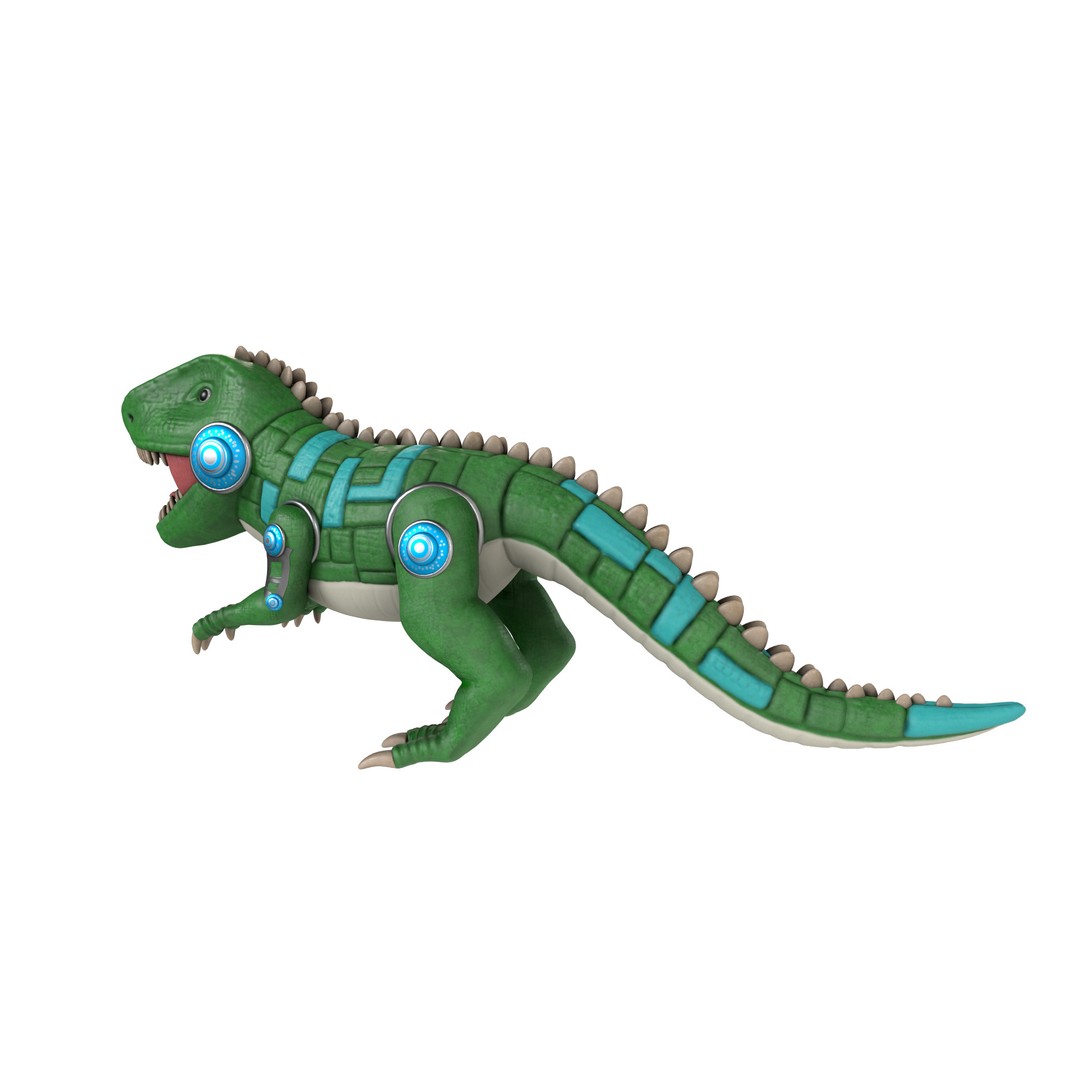 Electronic Pet 3D Model – Realistic Dino Toy with PBR Textures, Blender - View 13