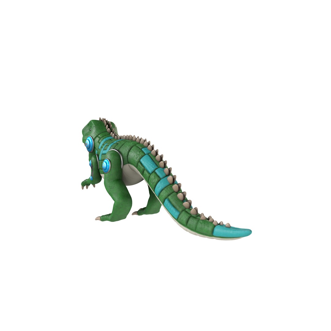 Electronic Pet 3D Model – Realistic Dino Toy with PBR Textures, Blender - View 14
