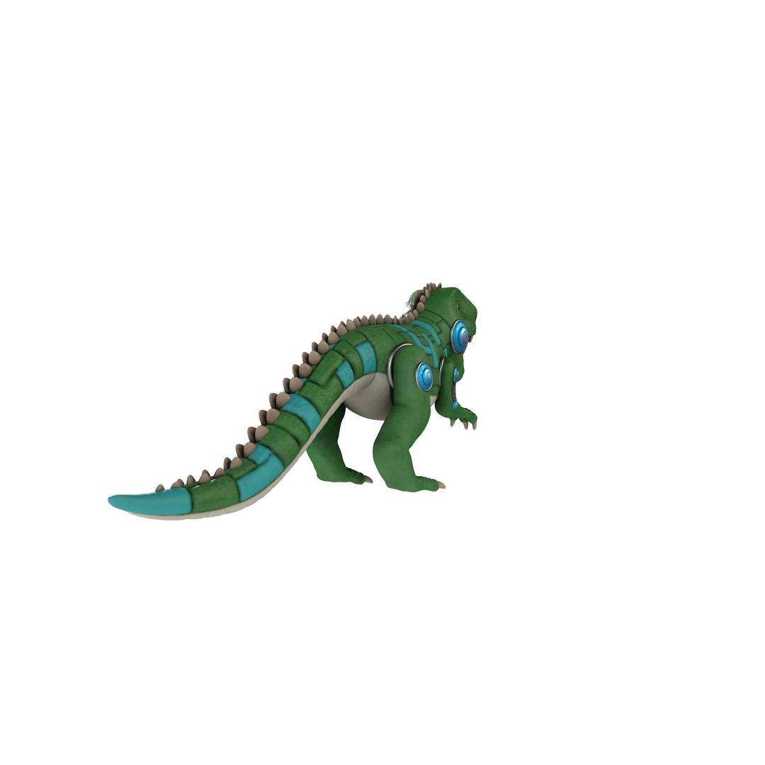 Electronic Pet 3D Model – Realistic Dino Toy with PBR Textures, Blender - View 16