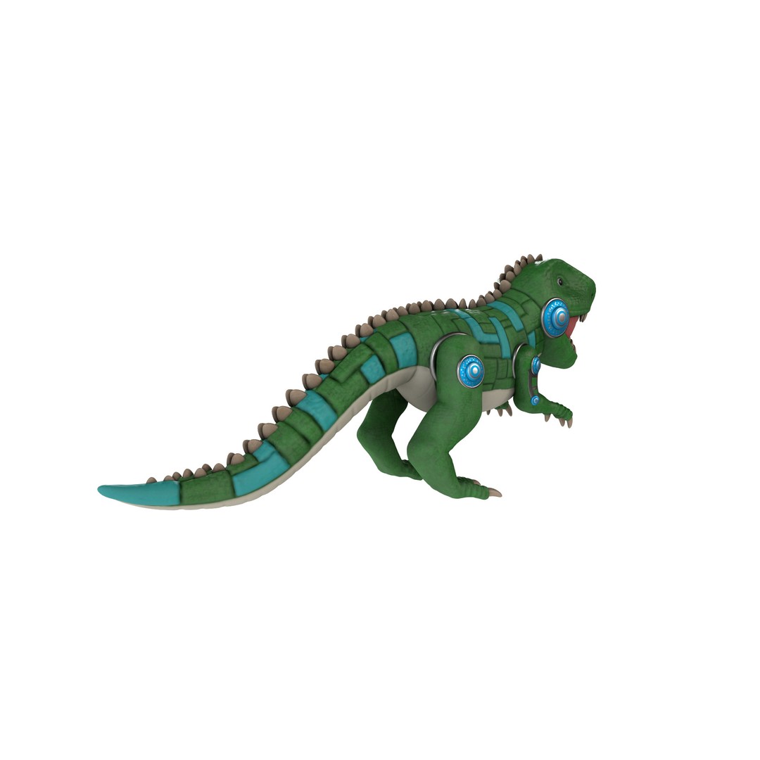 Electronic Pet 3D Model – Realistic Dino Toy with PBR Textures, Blender - View 17