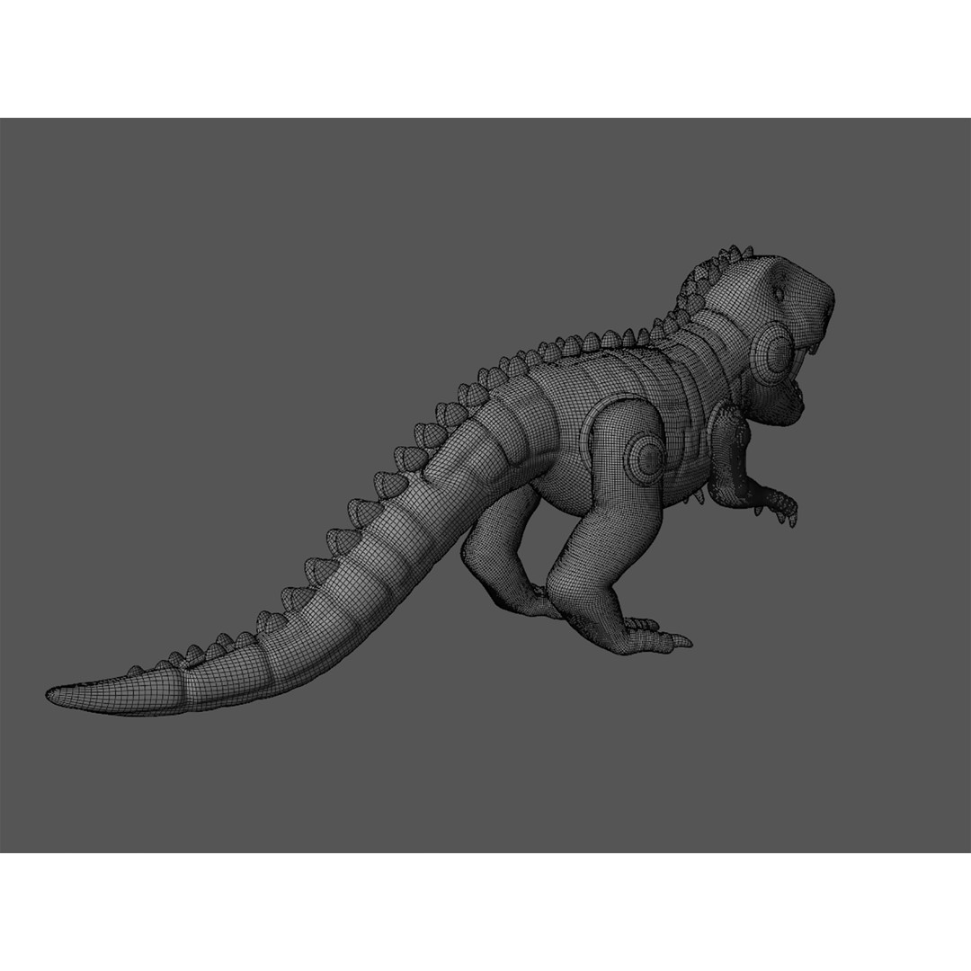 Electronic Pet 3D Model – Realistic Dino Toy with PBR Textures, Blender - View 19