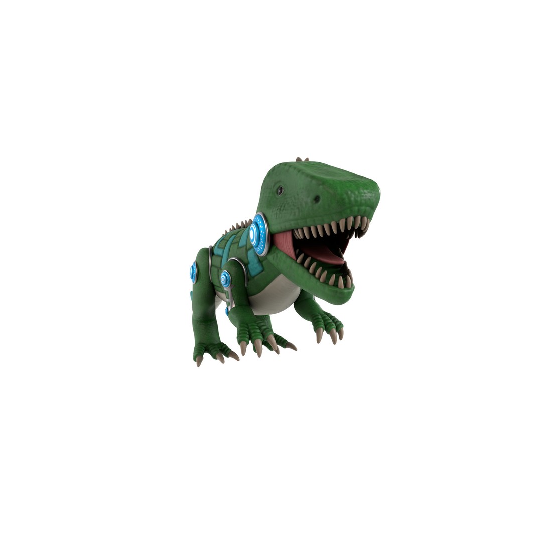 Electronic Pet 3D Model – Realistic Dino Toy with PBR Textures, Blender - View 7