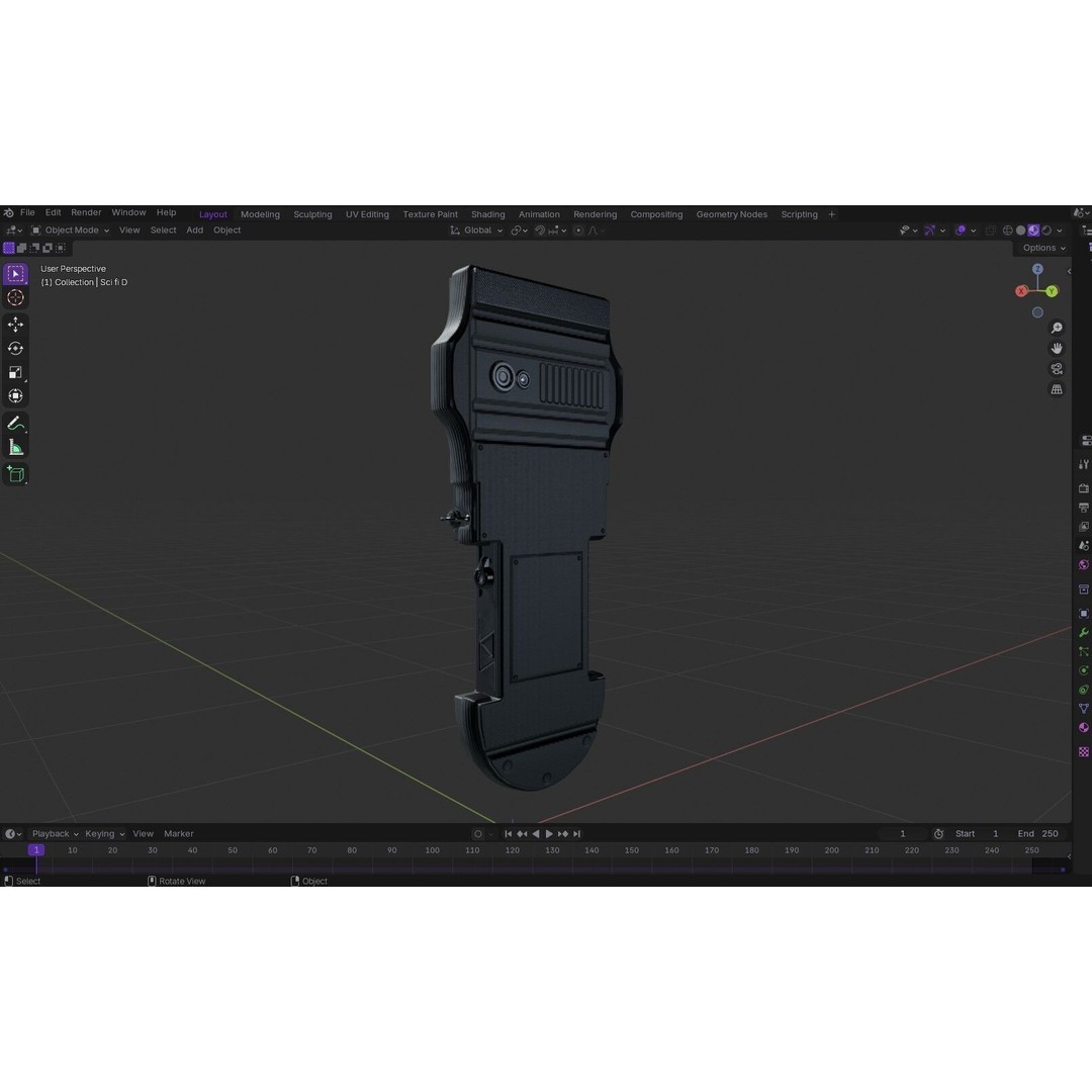 Sci-fi GPS Navigator 3D Model – Low Poly PBR Game Asset, FBX - View 15