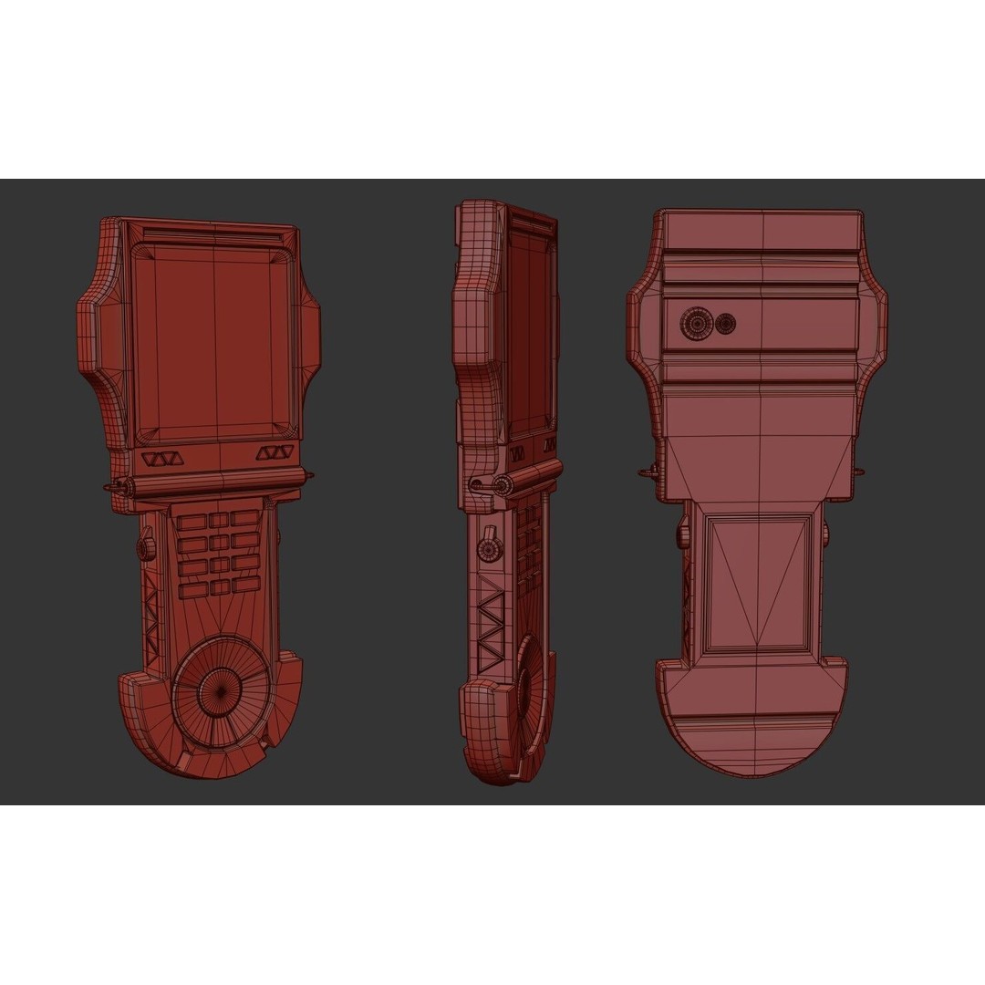 Sci-fi GPS Navigator 3D Model – Low Poly PBR Game Asset, FBX - View 17