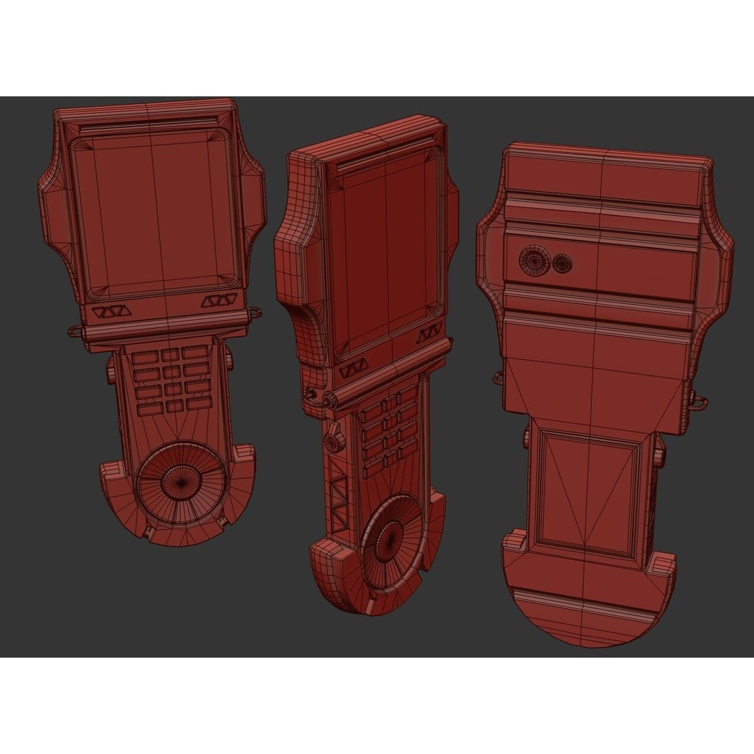 Sci-fi GPS Navigator 3D Model – Low Poly PBR Game Asset, FBX - View 18
