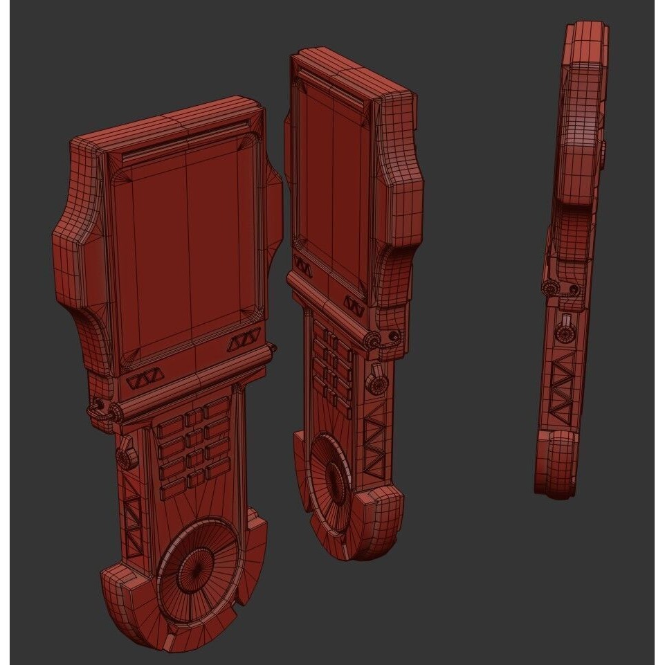 Sci-fi GPS Navigator 3D Model – Low Poly PBR Game Asset, FBX - View 19