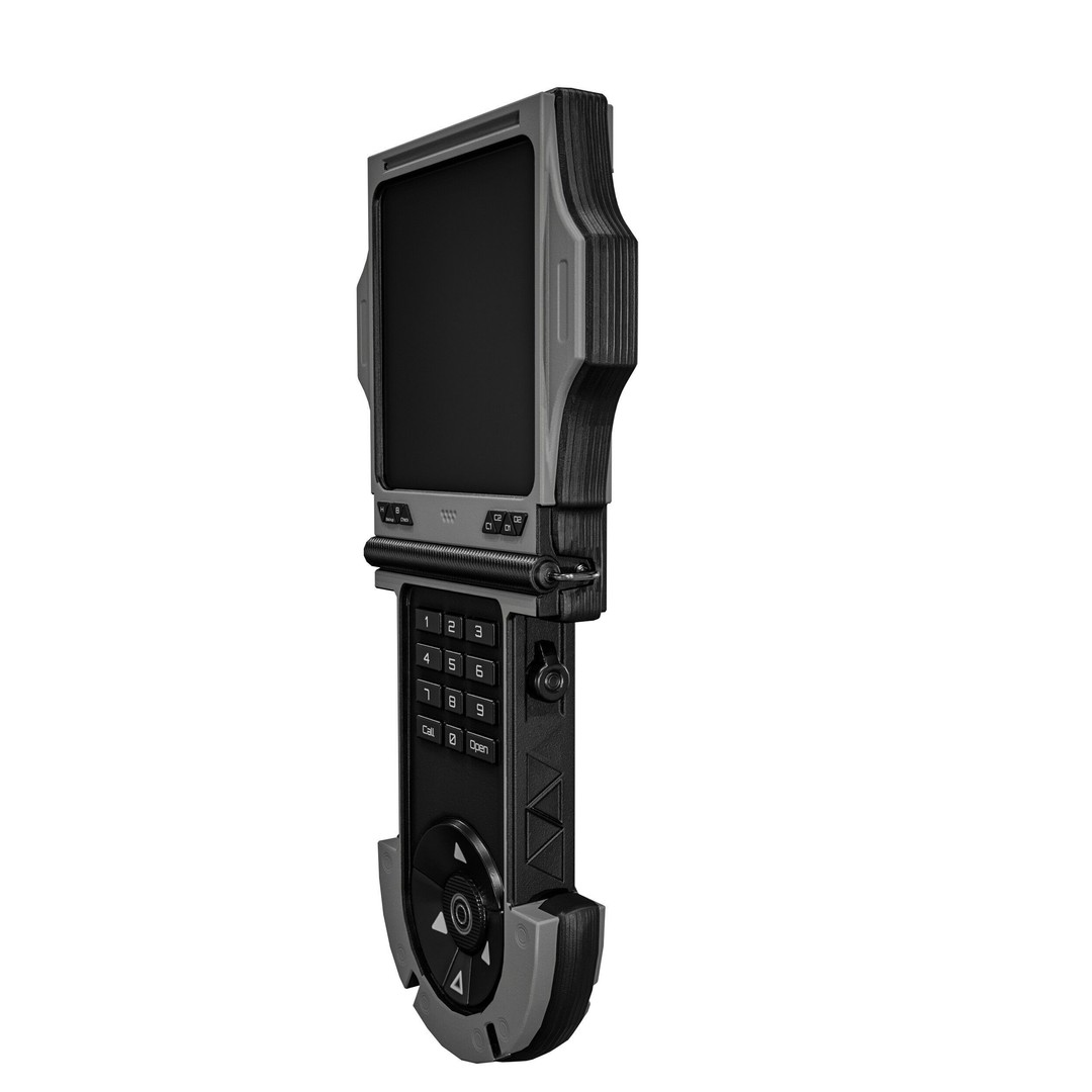 Sci-fi GPS Navigator 3D Model – Low Poly PBR Game Asset, FBX - View 3