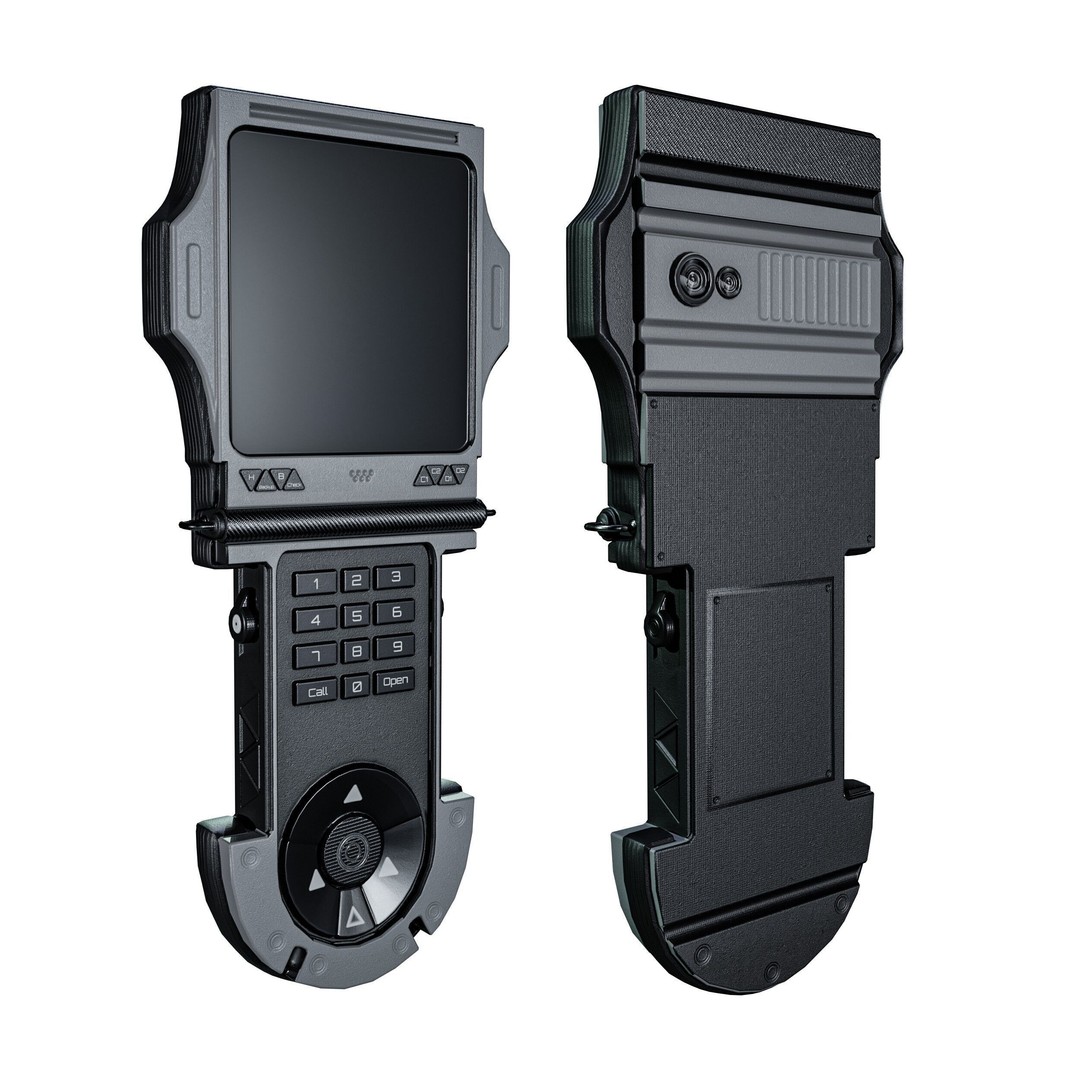 Sci-fi GPS Navigator 3D Model – Low Poly PBR Game Asset, FBX - View 4