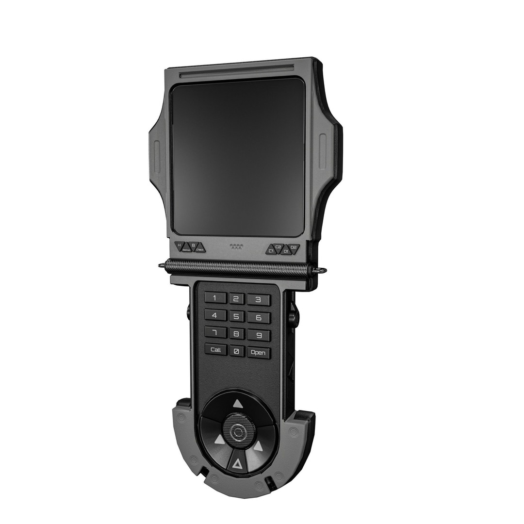 Sci-fi GPS Navigator 3D Model – Low Poly PBR Game Asset, FBX - View 9