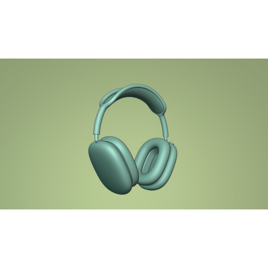 AirPods Max 3D Model – Starlight Color, PBR Textures, FBX & OBJ - View 11