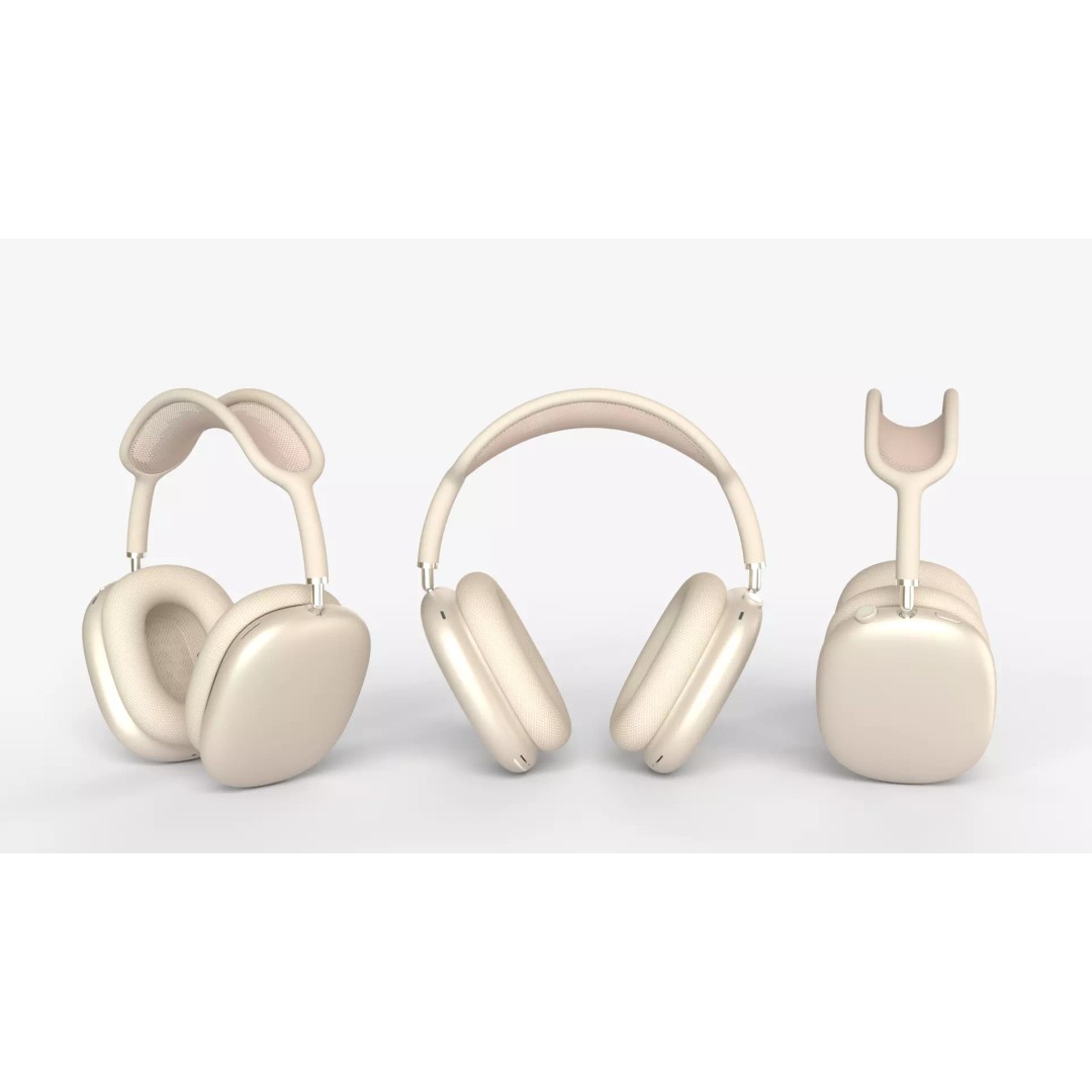 AirPods Max 3D Model – Starlight Color, PBR Textures, FBX & OBJ - View 2