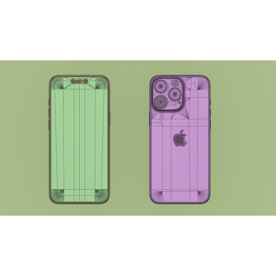 Apple iPhone 16 Pro & Pro Max 3D Model – Black Titanium, PBR Textures, FBX, OBJ