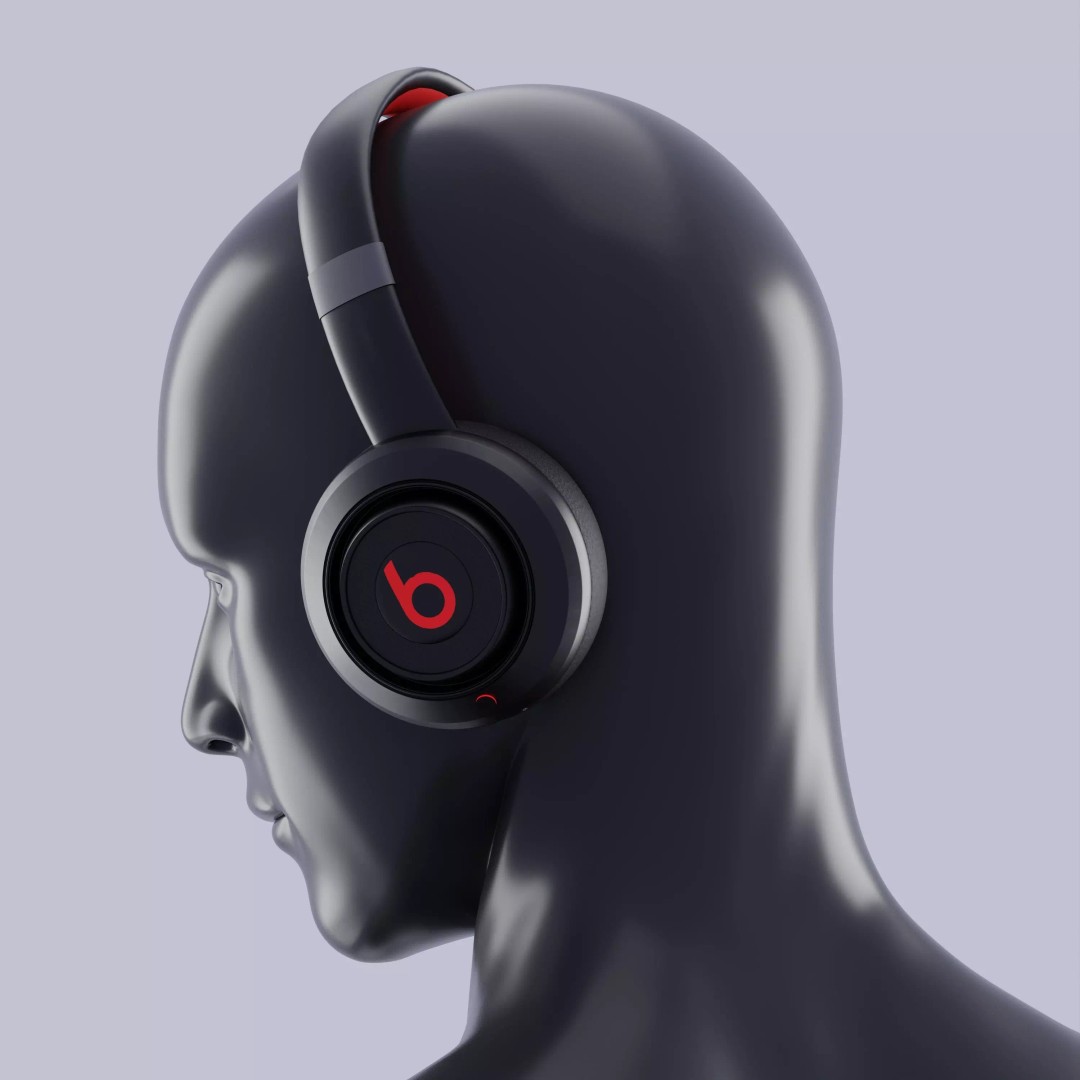 Beats Headphones 3D Model – High Poly Audio Device, FBX, OBJ, Blender - View 2