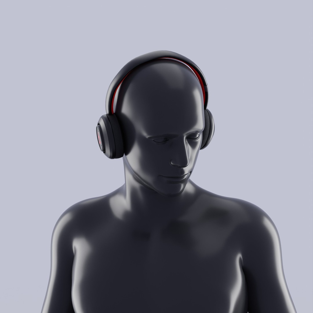 Beats Headphones 3D Model – High Poly Audio Device, FBX, OBJ, Blender - View 5