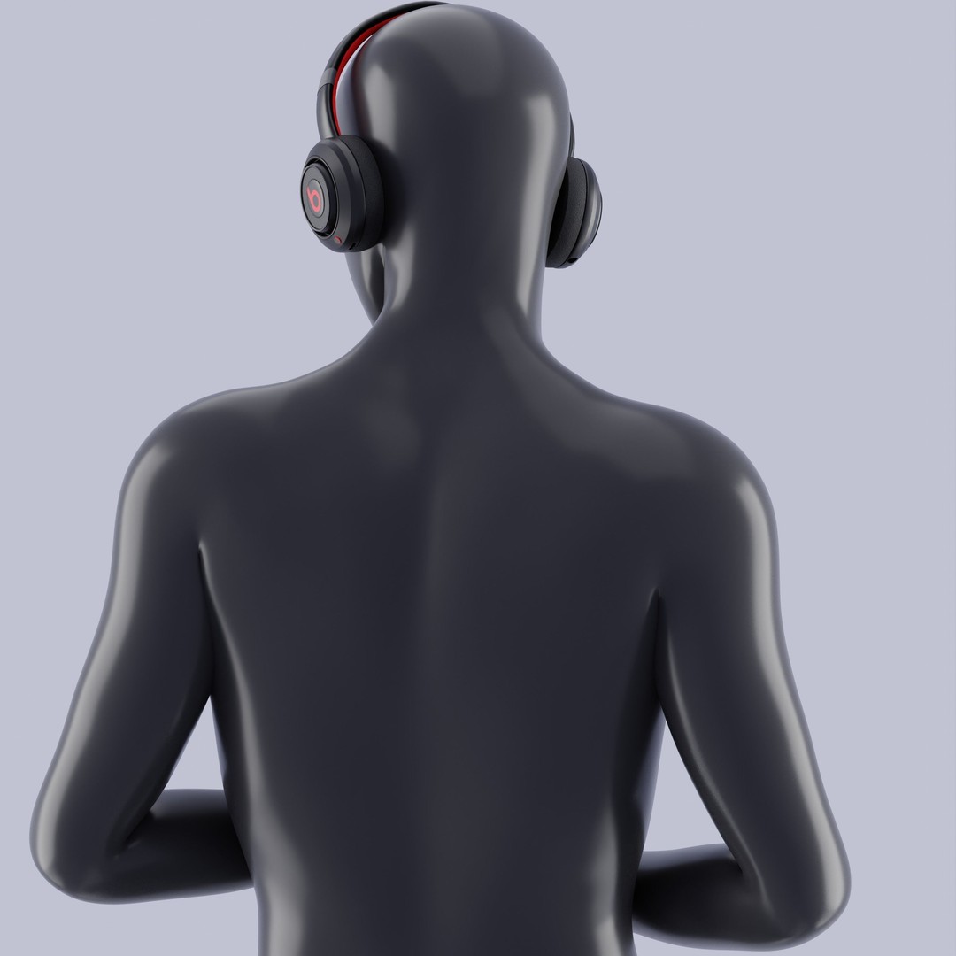 Beats Headphones 3D Model – High Poly Audio Device, FBX, OBJ, Blender - View 7