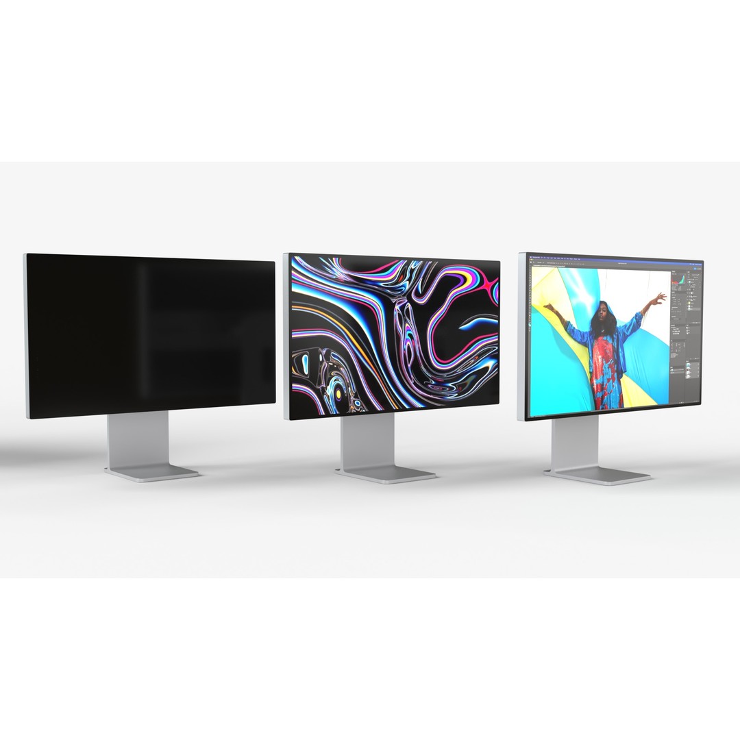 Apple Pro Display XDR 3D Model – High-Quality PBR Textures, FBX, OBJ - View 5