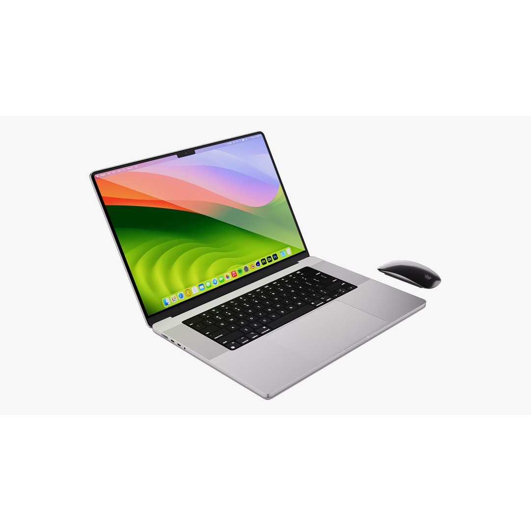 Apple MacBook Pro 16 ft 2023 3D Model – High Poly PBR Asset, FBX & OBJ - View 18