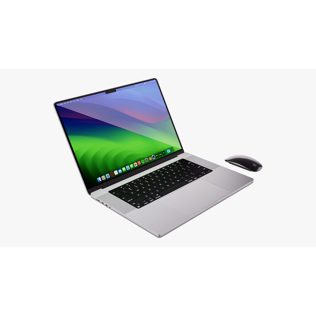 Apple MacBook Pro 16 ft 2023 3D Model – High Poly PBR Asset, FBX & OBJ - View 19
