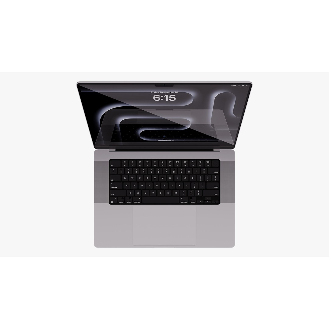 Apple MacBook Pro 16 ft 2023 3D Model – High Poly PBR Asset, FBX & OBJ - View 20