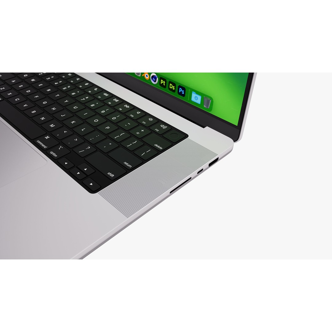 Apple MacBook Pro 16 ft 2023 3D Model – High Poly PBR Asset, FBX & OBJ - View 32