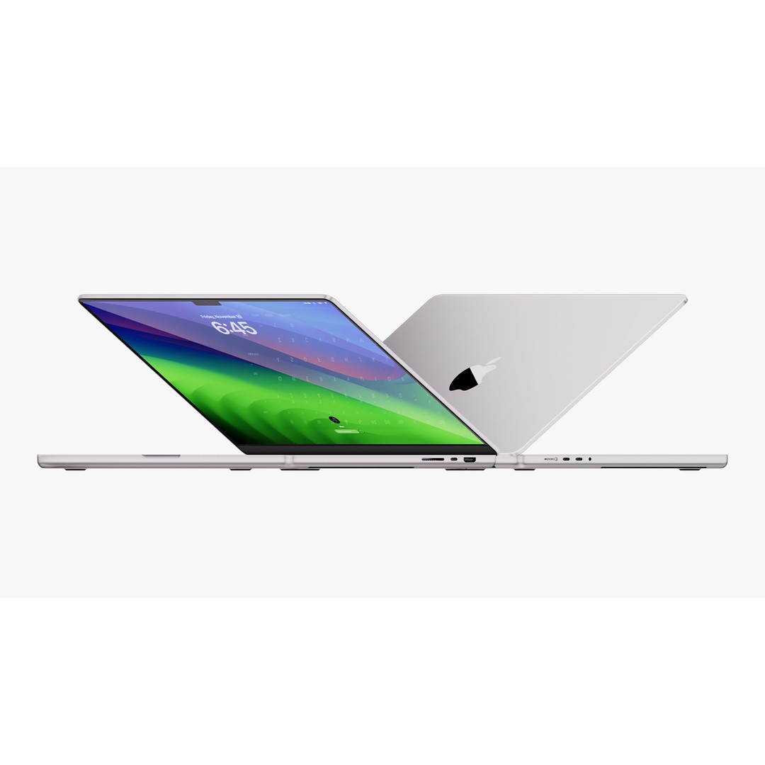 Apple MacBook Pro 16 ft 2023 3D Model – High Poly PBR Asset, FBX & OBJ - View 4