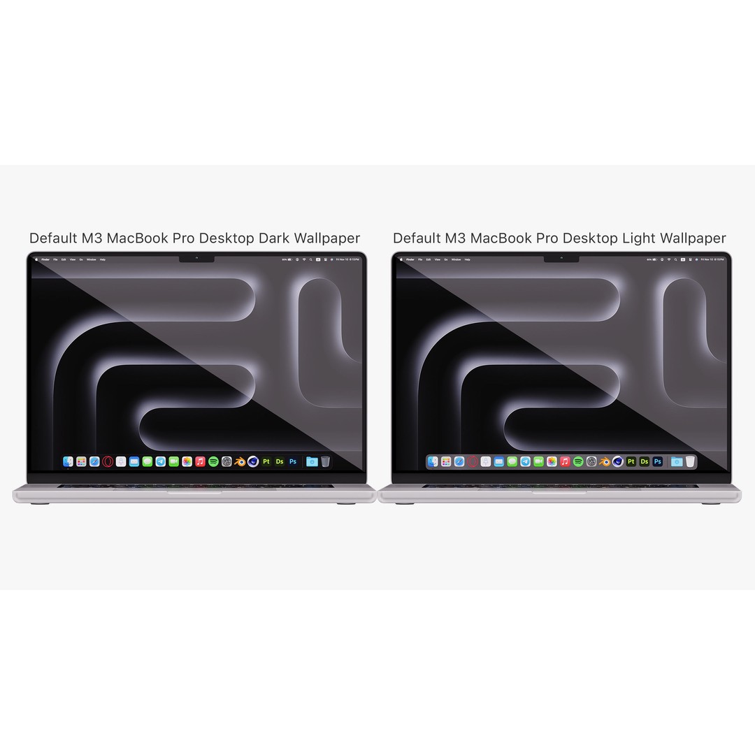 Apple MacBook Pro 16 ft 2023 3D Model – High Poly PBR Asset, FBX & OBJ - View 7