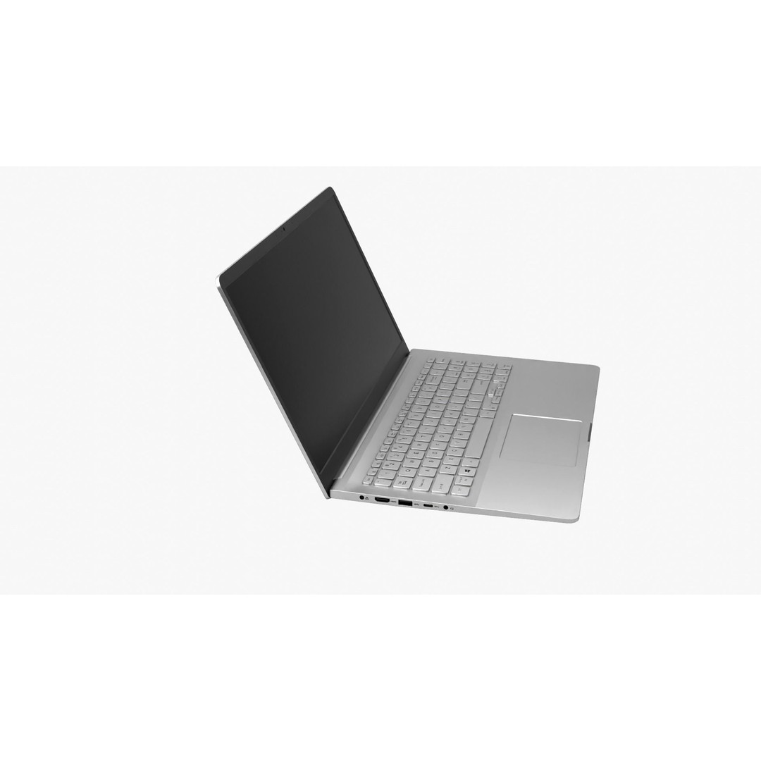 Notebook Laptop 3D Model – Low Poly PBR Asset, FBX & OBJ Formats - View 11